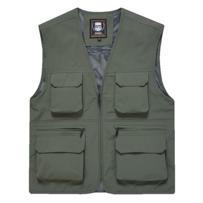 무료인쇄 캐주얼 멀티 포켓 낚시 작업용 조끼