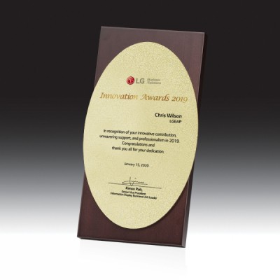 7166 우드금속 상패 (130*240*20mm)