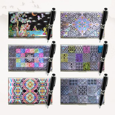 빛나 K-ART 시리즈 자개 2종세트 (자개명함케이스+자개볼펜) 6종 이미지