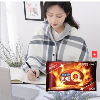 온열 워머 망토 무릎담요 + 프리미엄 홍일병 핫팩 100g