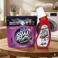 슈가버블 버블원샷 캡슐세제 찌든때 바르는 비트 2종세트