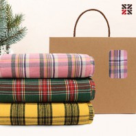 타탄패턴 더블양면담요C