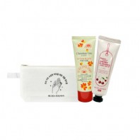 TA126 클린바스 베이직 핸드크림 썬크림 트래블 친환경 파우치 세트