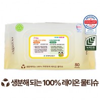 에코닉 생분해 그린 캡형 물티슈 (80매 40g)