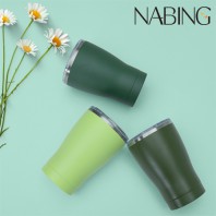 나빙 3가지 자연을 담은 풀잎빛 304 스텐 슬라이드캡 텀블러 350ml