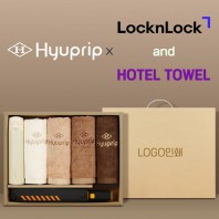 협립 3단60 슈퍼TEN(10K) 컨테이너 완전자동우산 +협립40수호텔코마180타월4P+락앤락슬림핏원터치텀블러-세트