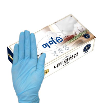 마미손 프리미엄 니트릴장감 5G 100매/고무장갑