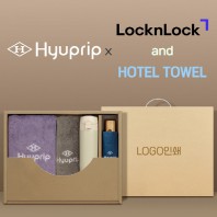 협립3단마시멜로완전자동우산 +협립코마바스타월1P+협립호텔코마170타월1P+락앤락슬림핏원터치텀블러