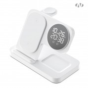 나오 4in1 고속 무선충전 디지털 알람시계 NAO-M3100C (애플&갤럭시)