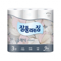 미래생활 잘풀리는집 클래식 3겹데코 27m 9롤 두루마리 휴지