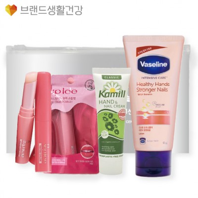 브생건583호 3종세트(카밀 핸드크림+멘소래담 아이스컬러 립밤+바세린 핸드크림)