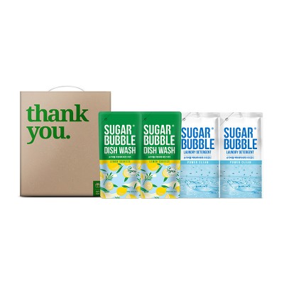 슈가버블 비건 레몬 주방 버블샥 세탁 4종