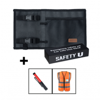 자동차 비상세트 안전 키트 차량안전용품 차량용 비상용 구비용 경광봉 조끼 세트 세이프 베이직팩