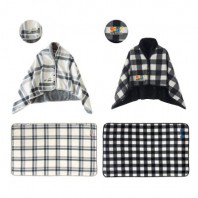 극세사 똑딱이 망토무릎 담요 130x80(cm)