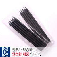 [국산]투명사각·흑목원형연필5P세트