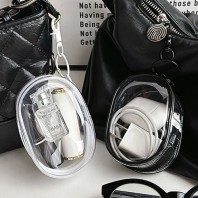 미니 키링형 투명 파우치 PVC파우치 화장품파우치 이어폰보관함 에어팟지갑