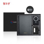 헬프맨 블랙 오피스 3종 세트 (보조배터리+바인더+명함케이스)