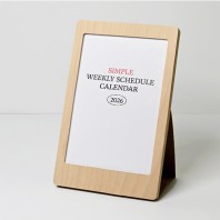 자작미니포토프레임 탁상달력(세로형-심플/위클리스케줄)