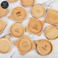 로페리아 원형 사각 우드 컵받침(0215715)