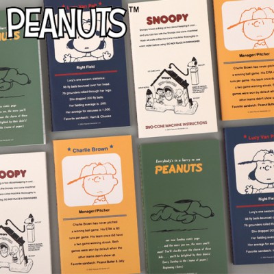 피너츠 75th 스티치 노트