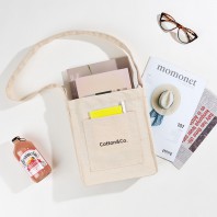 [국내제작] 코튼앤코 옆폭 크로스에코백 24x27x8(옆폭8)