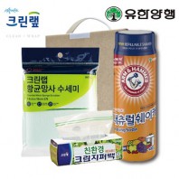 친환경스위트홈세트49호(암앤해머베이킹소다+크린랩지퍼백+항균망사수세미)