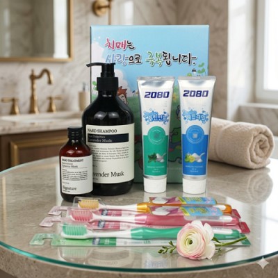 치매홍보 Nard 나드 샴푸 500ml 시스테마 초미세모 약한 잇몸 칫솔 세트 B-1호 케이스 변경 가능