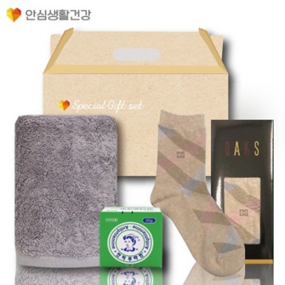 돌봄케어115호(닥스양말+국산타올170g+유한양행 안티푸라민연고)