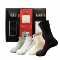 [엘르] 남녀 혼합 양말 4족세트