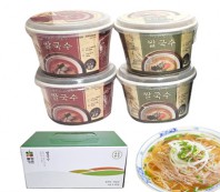 [웰빙가든 쌀국수 4P]멸치맛2개와해물맛2개/즉석 국수선물세트