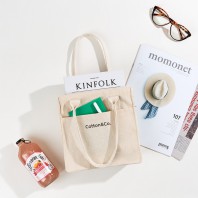 [국내제작]  코튼앤코 옆폭 토트에코백 22x22x8(옆폭8)