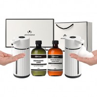 웰세스 WG-153F 대용량 젤 자동디스펜서1P+주방세제1P+대용량 버블 자동디스펜서1P+핸드워시1P 선물세트