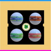 볼빅 엑시아 네온 골프공 4구 볼마커 자석티세트 (3pc) 볼빅 네온 야광 골프공  볼빅 엑시아 골프공