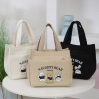 귀여운 에코백 곰세마리 런치백 보조가방 Y2603