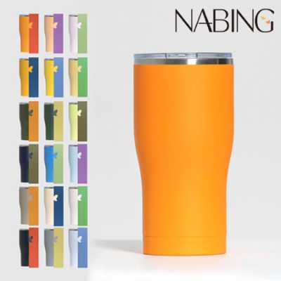 나빙 18가지 자연을 담은 304 스텐 슬라이드캡 텀블러 600ml