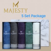 마제스티 격자 호텔타월 5P