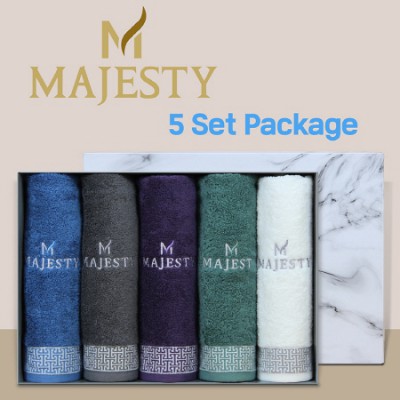 마제스티 격자 호텔타월 5P