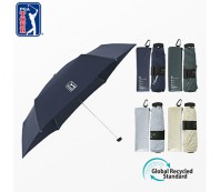 PGA 친환경그린 3단수동 사각스키니 우산