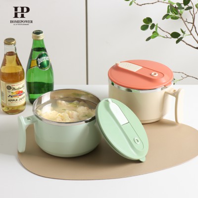 [홈파워] 스텐 304 전자레인지 찜용기(오렌지/그린)