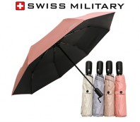 스위스밀리터리 3단완전자동 밀키 암막 우양산(4칼라)