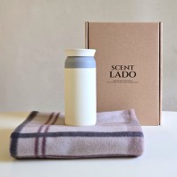 센트라도 패턴 담요+포인트 텀블러 세트