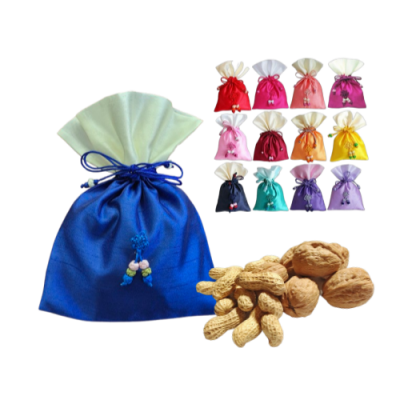 명절 정월 부럼세트 복주머니 호두땅콩세트