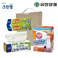 친환경스위트홈세트42호(암앤해머냉장고탈취제+크린랩크린백+친환경지퍼백)