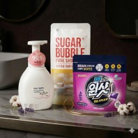 핸드워시 아이깨끗해 450ml  슈가버블 캡슐세제 3종세트