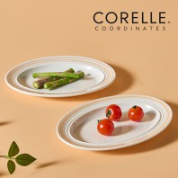 코렐_코디네이츠 로즈몬트 타원접시 2P