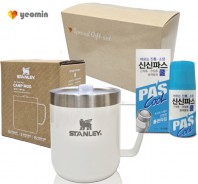 스탠리 브생건221호(스탠리 진공 캠프머그354ml+신신제약 쿨연고 신신파스롤온)