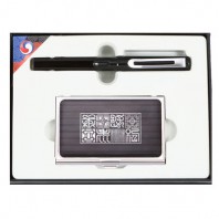 샤르망만년필+수복창살문블랙자개명함