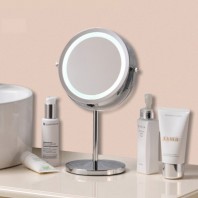 에코라이프 스텐 LED 원형 탁상 거울 7인치(건전지 미포함) CB352