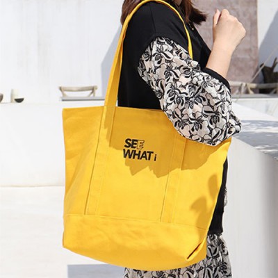 로페리아 캔버스 지퍼형 안감코팅 대형 데일리백(0215302)