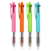 밀룩스멀티4in1투명니들(3색볼펜+샤프)